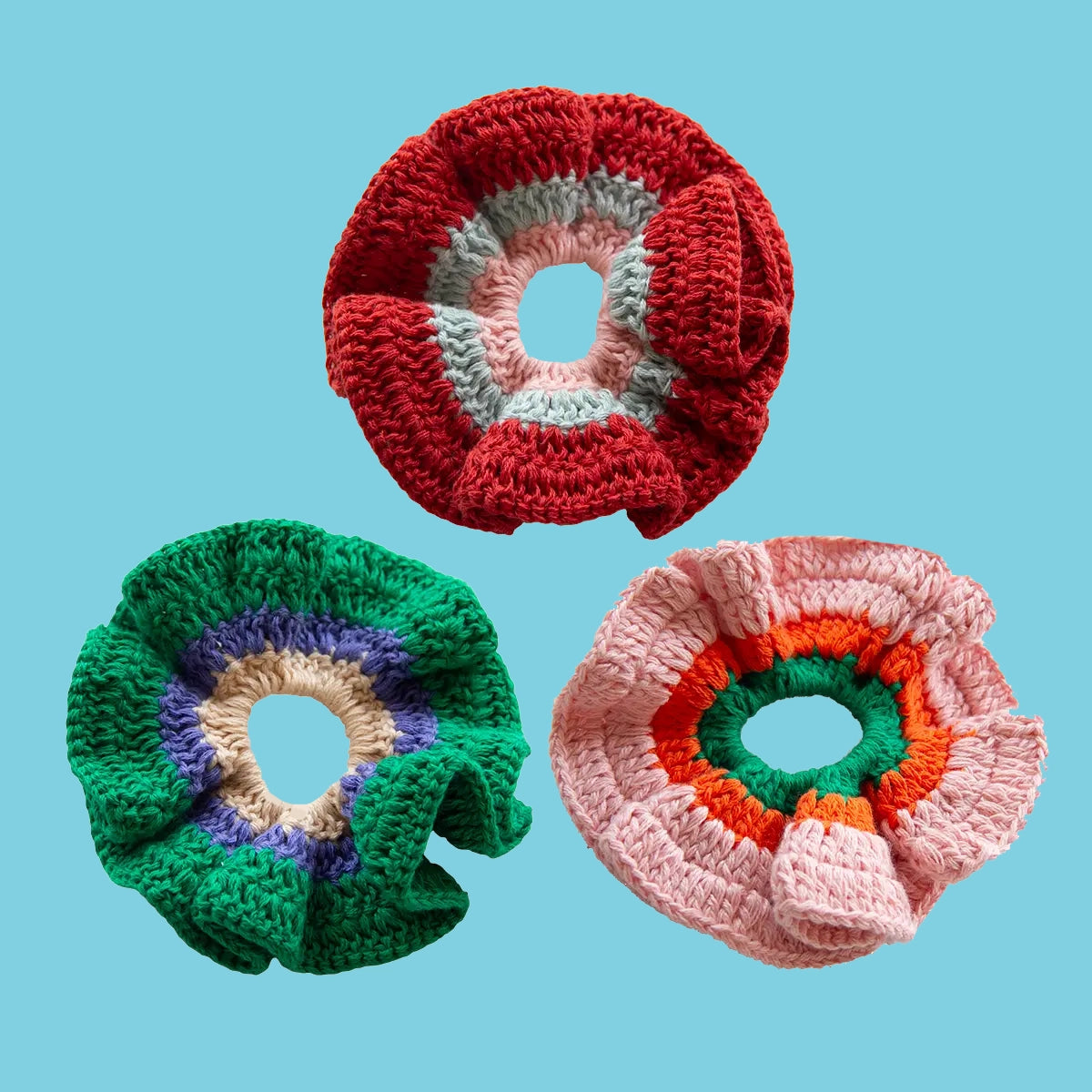 Crochet Hair Scrunchie