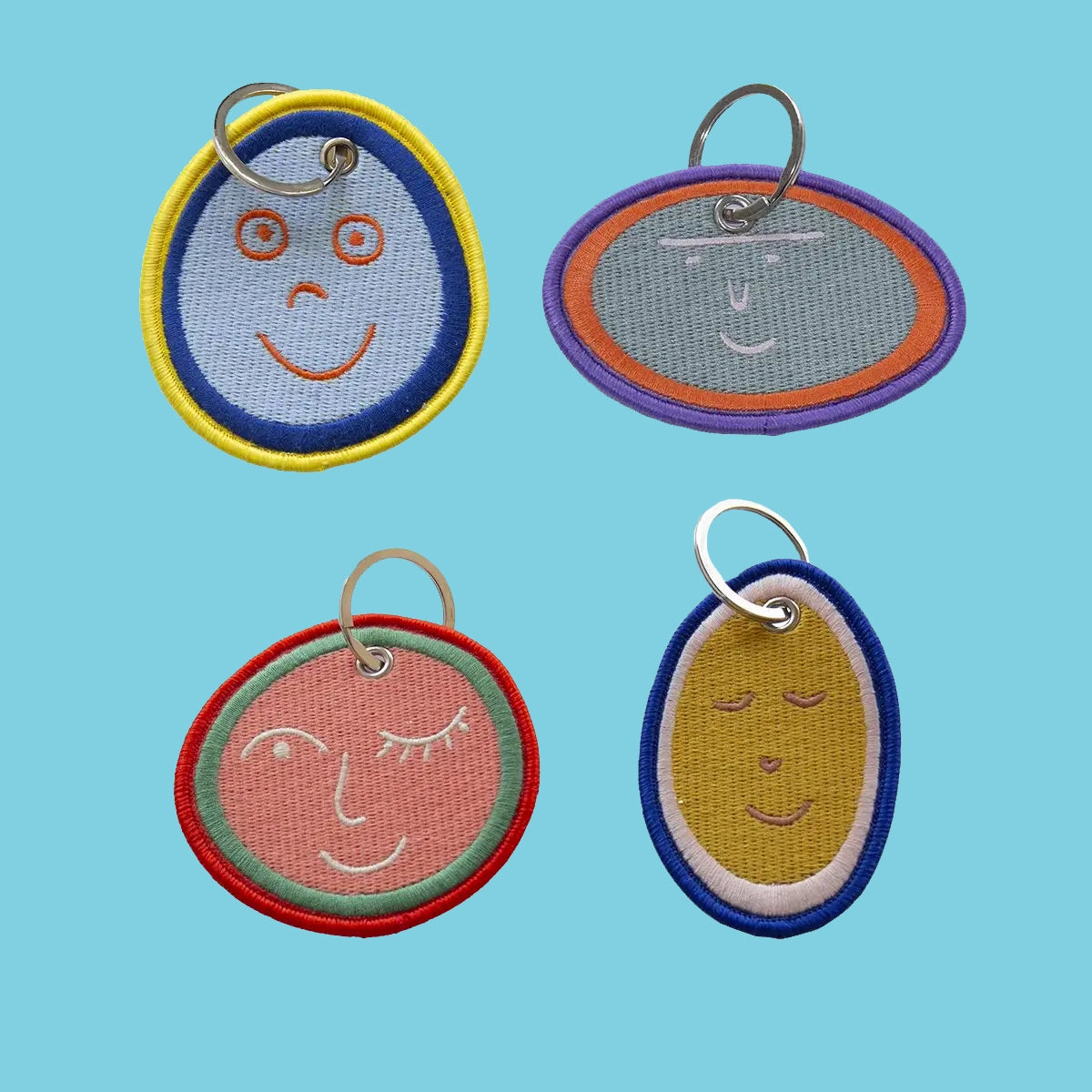 Happy Face Key Ring