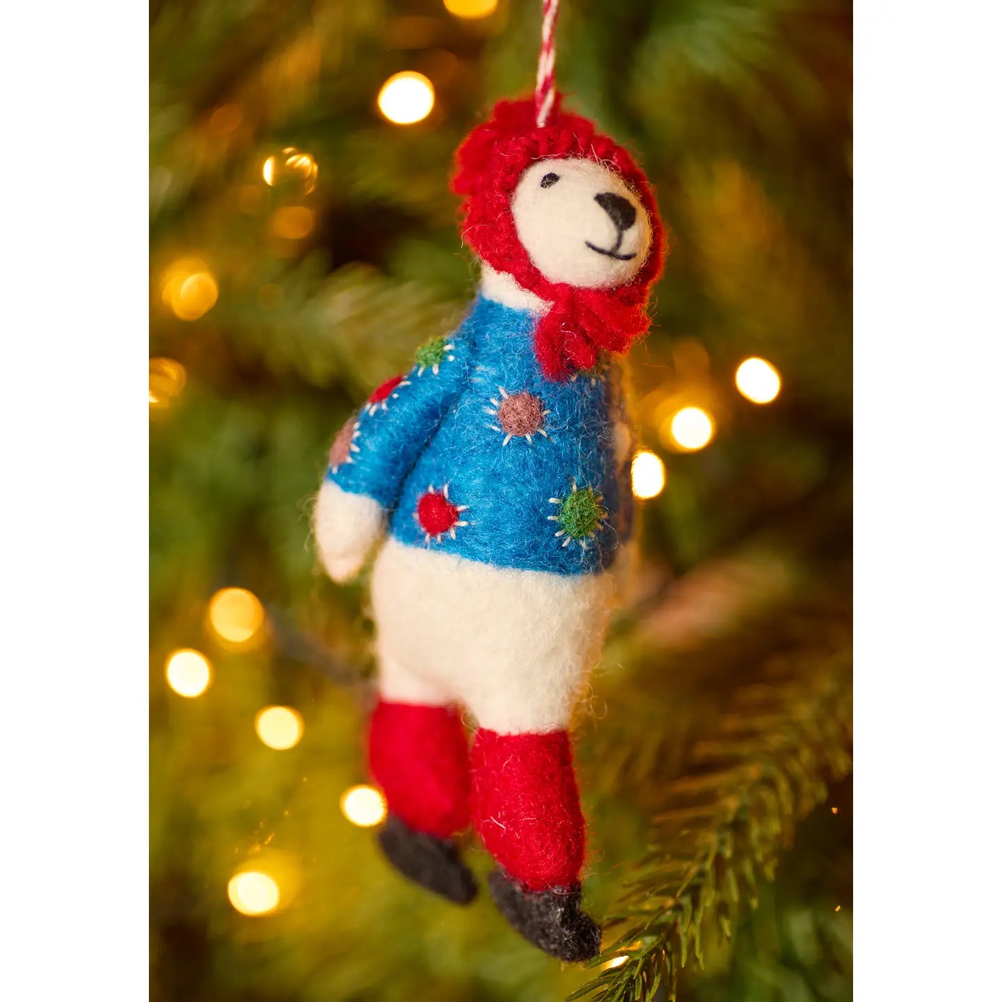 Polar Bear Ice Skate Tree Decoration