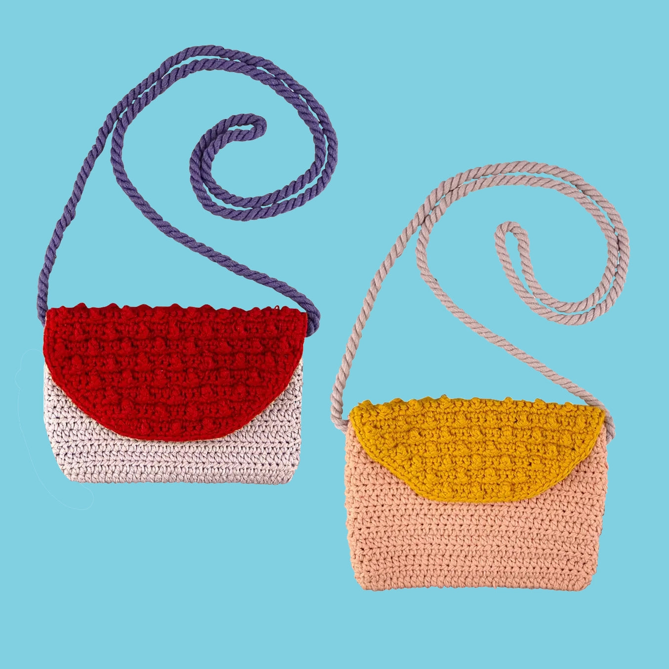 Crochet shoulder bag